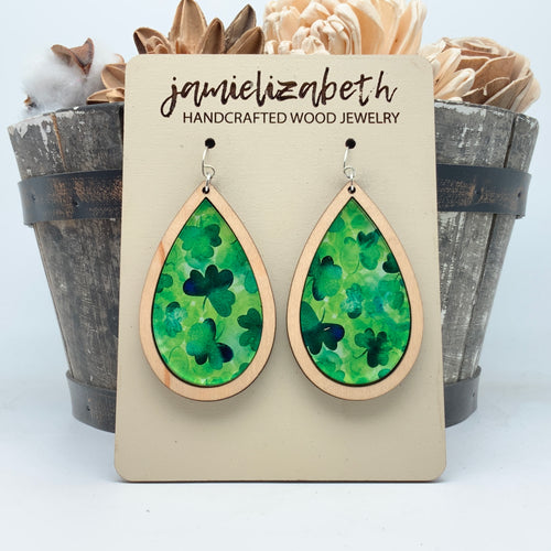 Shamrock Acrylic - Earrings
