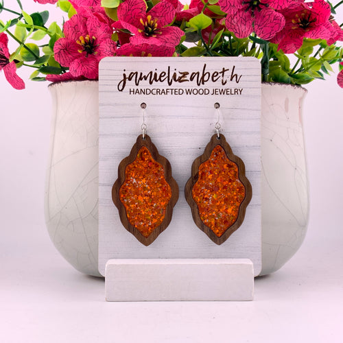 Glowing Orange - Earrings