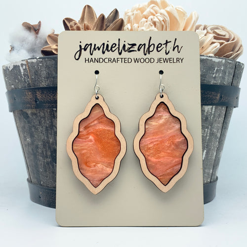 Fall Orange Swirl Acrylic (Vault)