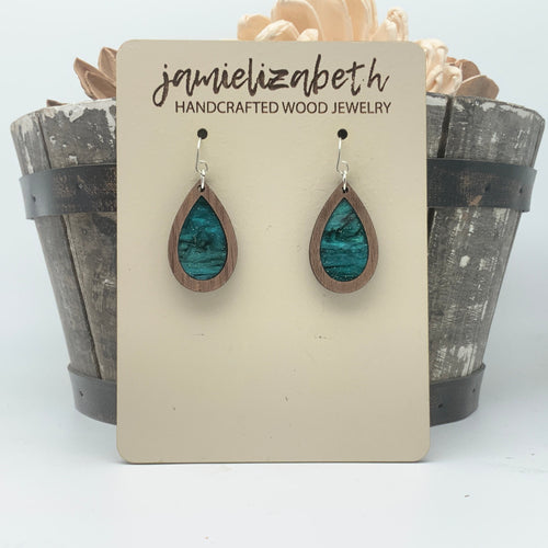 Marine Swirl Acrylic Teardrops (Vault)