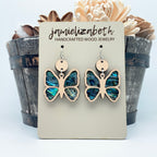 Ocean Bloom Butterfly - Earrings