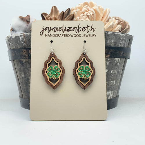 4H- Clover Scallops- Earring