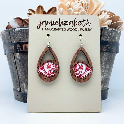 Canyon Cougar - Cougar Logo Earrings