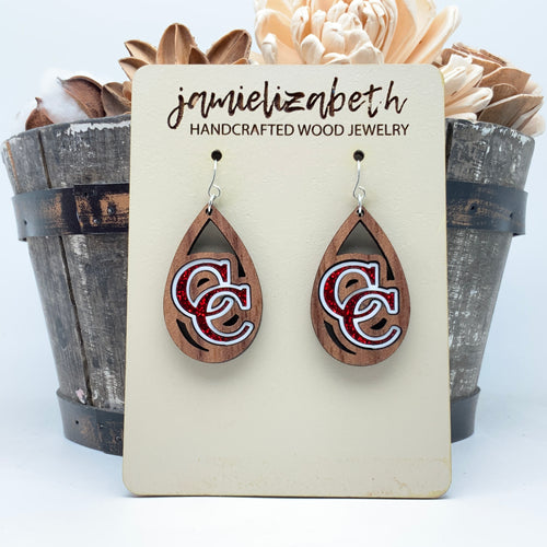 Canyon Cougar - CC Glitter Earrings