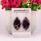 Blue and Tan Geode Scallops