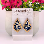 Blue and Tan Chandeliers