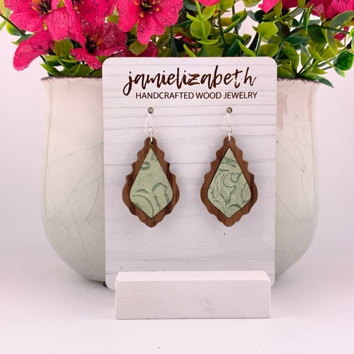 Green Tooled Chandeliers