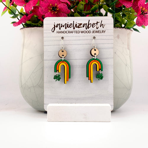 Saint Patrick's Day Lucky Hand-Painted Rainbows