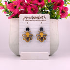 Yellowheart Bumblebee Earrings - Medium (no large available)