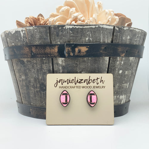 Pink Out Footballs - Earrings (Vault)