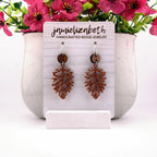 Copper Oak Earrings