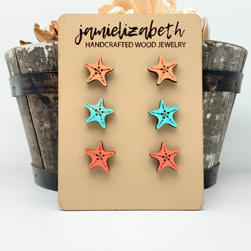 Spectacular Starfish Stud Trio  (Vault)