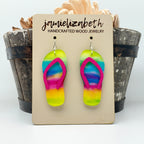 Rainbow Flip Flop Earrings (Vault)