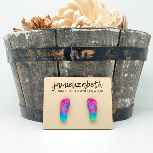 Rainbow Flip Flop Earrings (Vault)