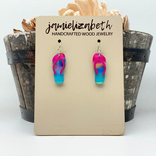 Rainbow Flip Flop Earrings (Vault)