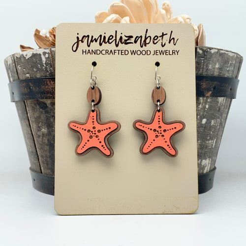 Coral Spectacular Starfish - Earrings (Vault)