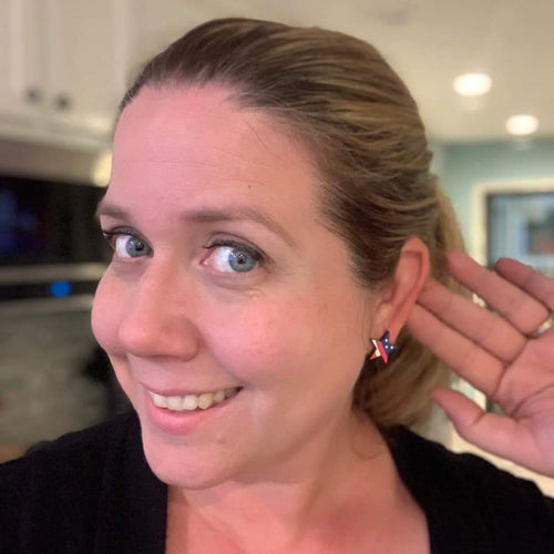 Handpainted Star-Shaped Studs (Large & Small)  (Vault)