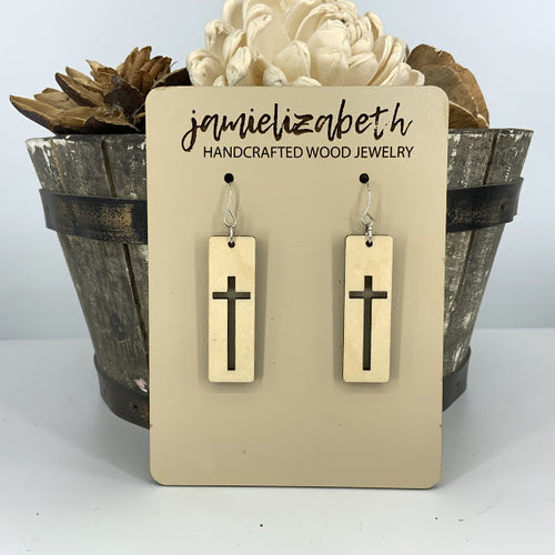 Classic Cross Cutout Earrings