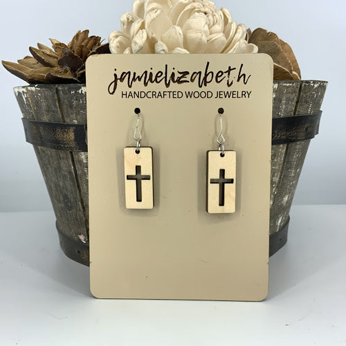 Classic Cross Cutout Earrings