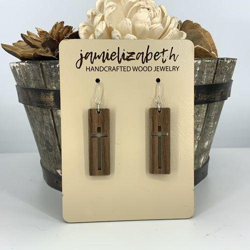 Classic Cross Cutout Earrings