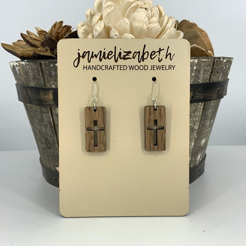Classic Cross Cutout Earrings