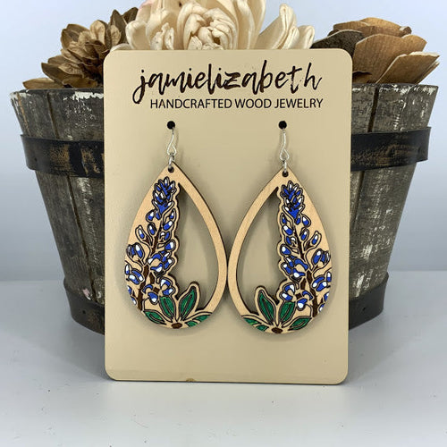 Handpainted Bluebonnet Teardrop (Vault)