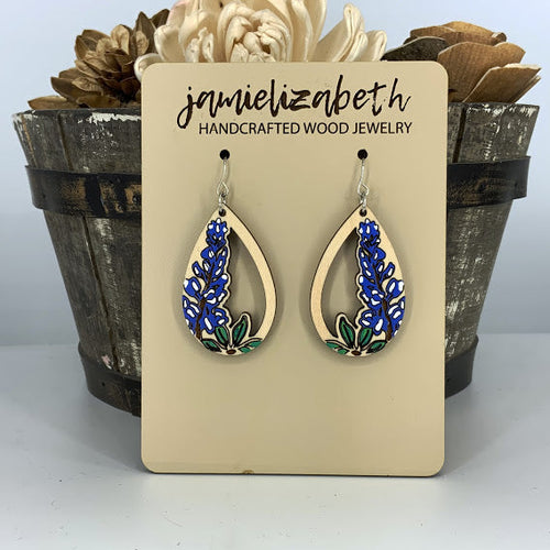 Handpainted Bluebonnet Teardrop (Vault)