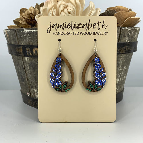 Handpainted Bluebonnet Teardrop (Vault)