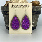Purple Shattered Glass - Earrings (Vault)