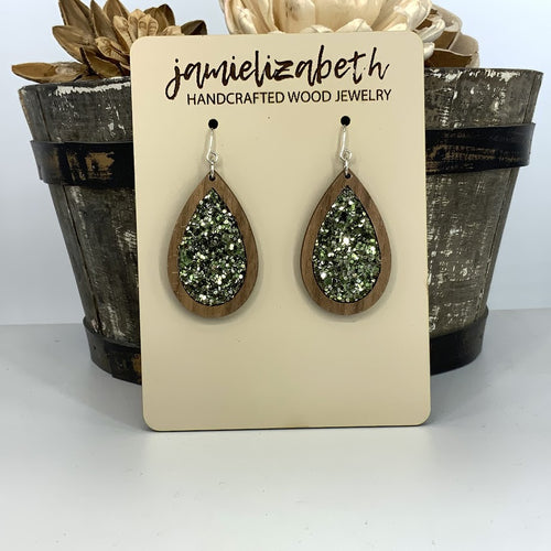 Olive Green Glitter  (Vault)