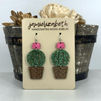 Round Cactus Earrings *Vault