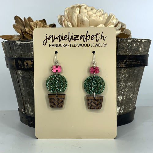Round Cactus Earrings *Vault