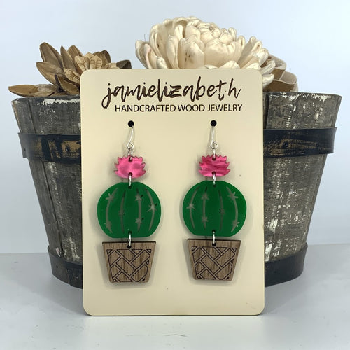 Round Cactus Earrings *Vault