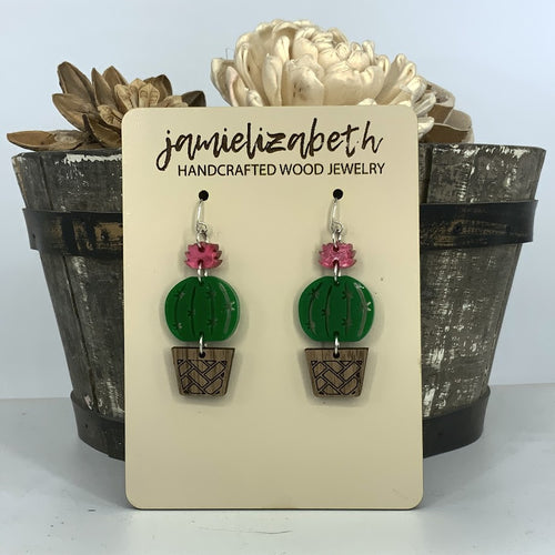 Round Cactus Earrings *Vault