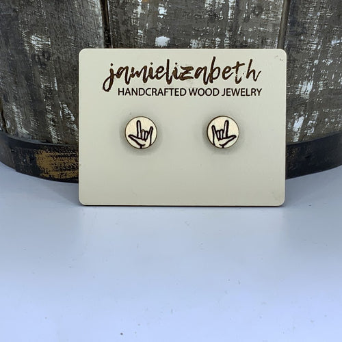 I Love You Sign Collection - Wood Engraved