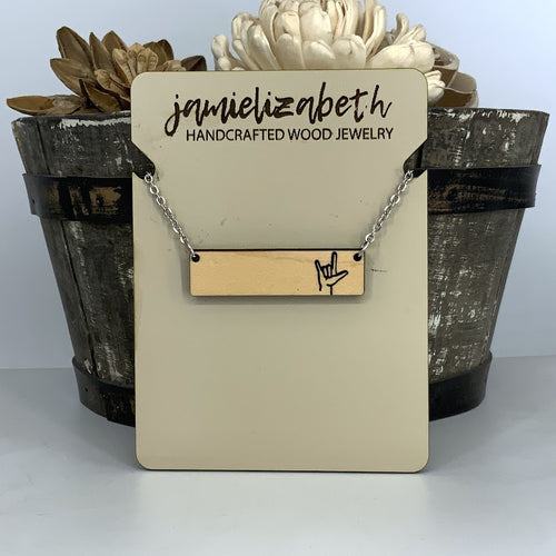 I Love You Sign Collection - Wood Engraved