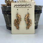 Olive Branch Earrings or Necklace (Holy Land Olivewood) (Vault)