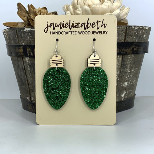 Glittery Christmas Light Dangles (Singles or 5-Pack Discount!) (Vault)