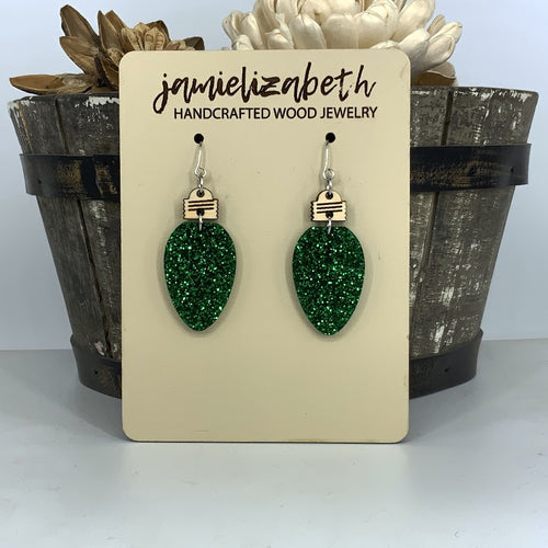 Glittery Christmas Light Dangles (Singles or 5-Pack Discount!) (Vault)