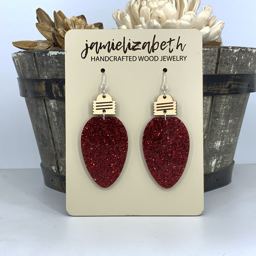 Glittery Christmas Light Dangles (Singles or 5-Pack Discount!) (Vault)