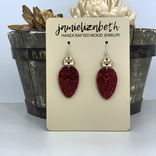 Glittery Christmas Light Dangles (Singles or 5-Pack Discount!) (Vault)