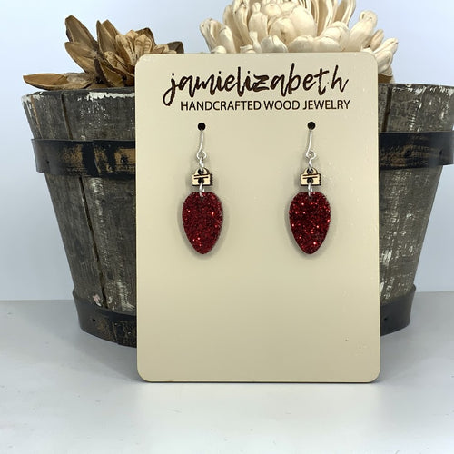 Glittery Christmas Light Dangles (Singles or 5-Pack Discount!) (Vault)