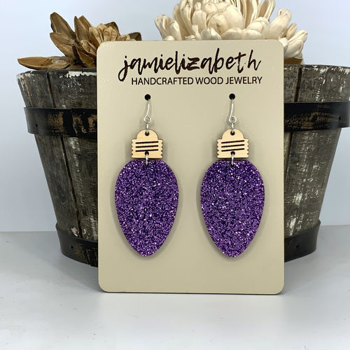 Glittery Christmas Light Dangles (Singles or 5-Pack Discount!) (Vault)