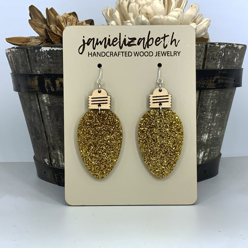 Glittery Christmas Light Dangles (Singles or 5-Pack Discount!) (Vault)