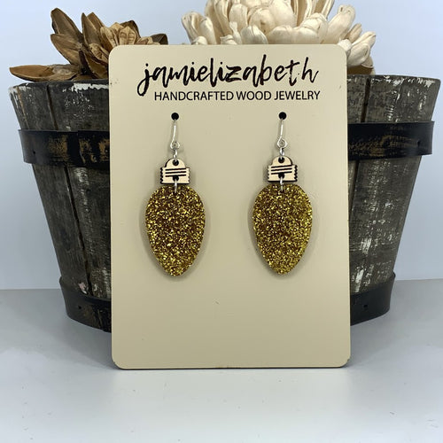 Glittery Christmas Light Dangles (Singles or 5-Pack Discount!) (Vault)