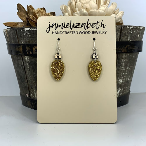 Glittery Christmas Light Dangles (Singles or 5-Pack Discount!) (Vault)