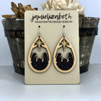 Manger Scene Glitter Teardrop Earrings (Vault)