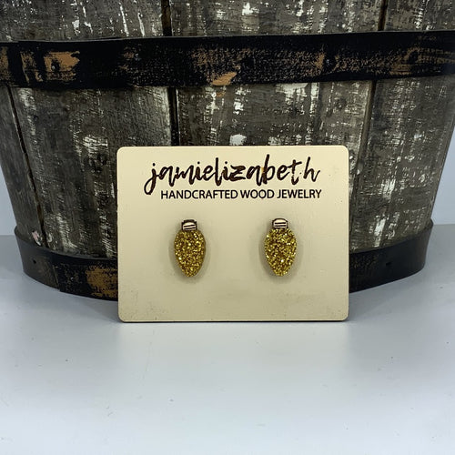 Glittery Christmas Light Studs (Singles or 5 pack) (Vault)