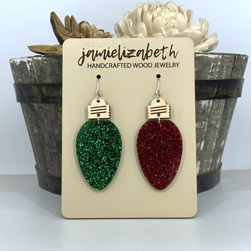 Glittery Christmas Light Dangles (Singles or 5-Pack Discount!) (Vault)