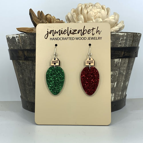 Glittery Christmas Light Dangles (Singles or 5-Pack Discount!) (Vault)